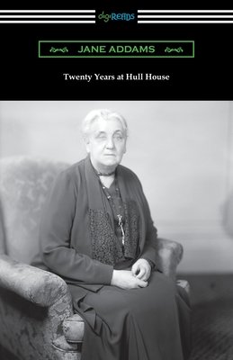 A black and white photo of Jane Addams sitting on an armchair