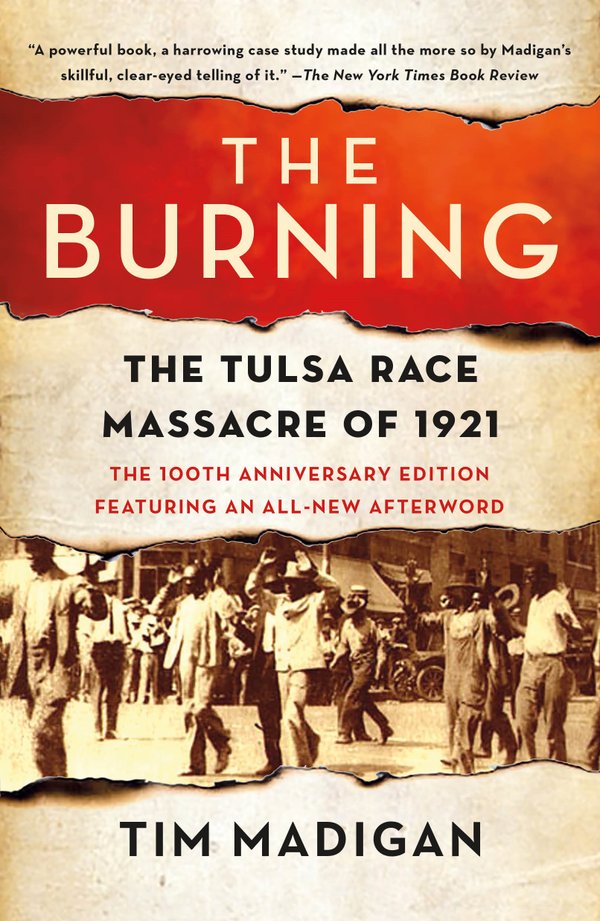 the cover of the book shows a black and white photo of a group of Black men walking down the street with their hands up
